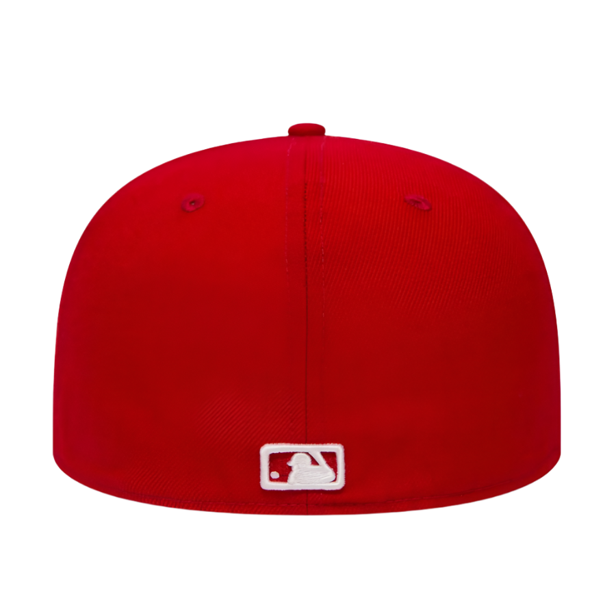 Red LA fitted cap