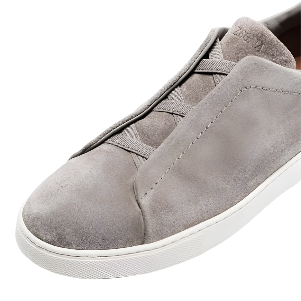 ZEGNA Triple Stitch suede sneakers