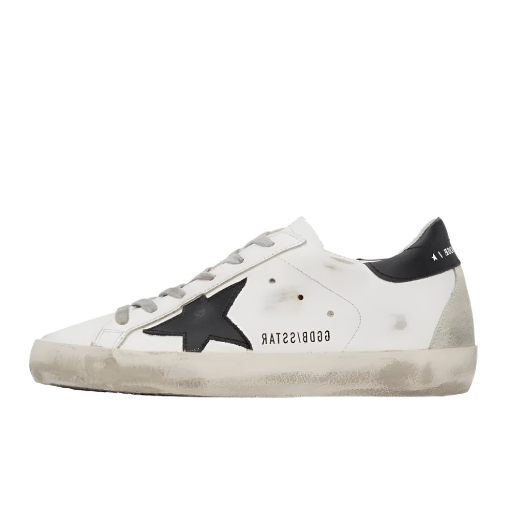 GOLDEN GOOSE White & Black Super-Star Classic