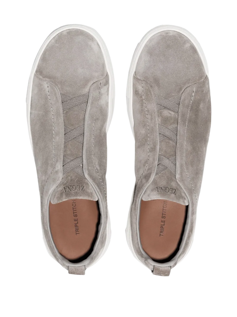 ZEGNA Triple Stitch suede sneakers