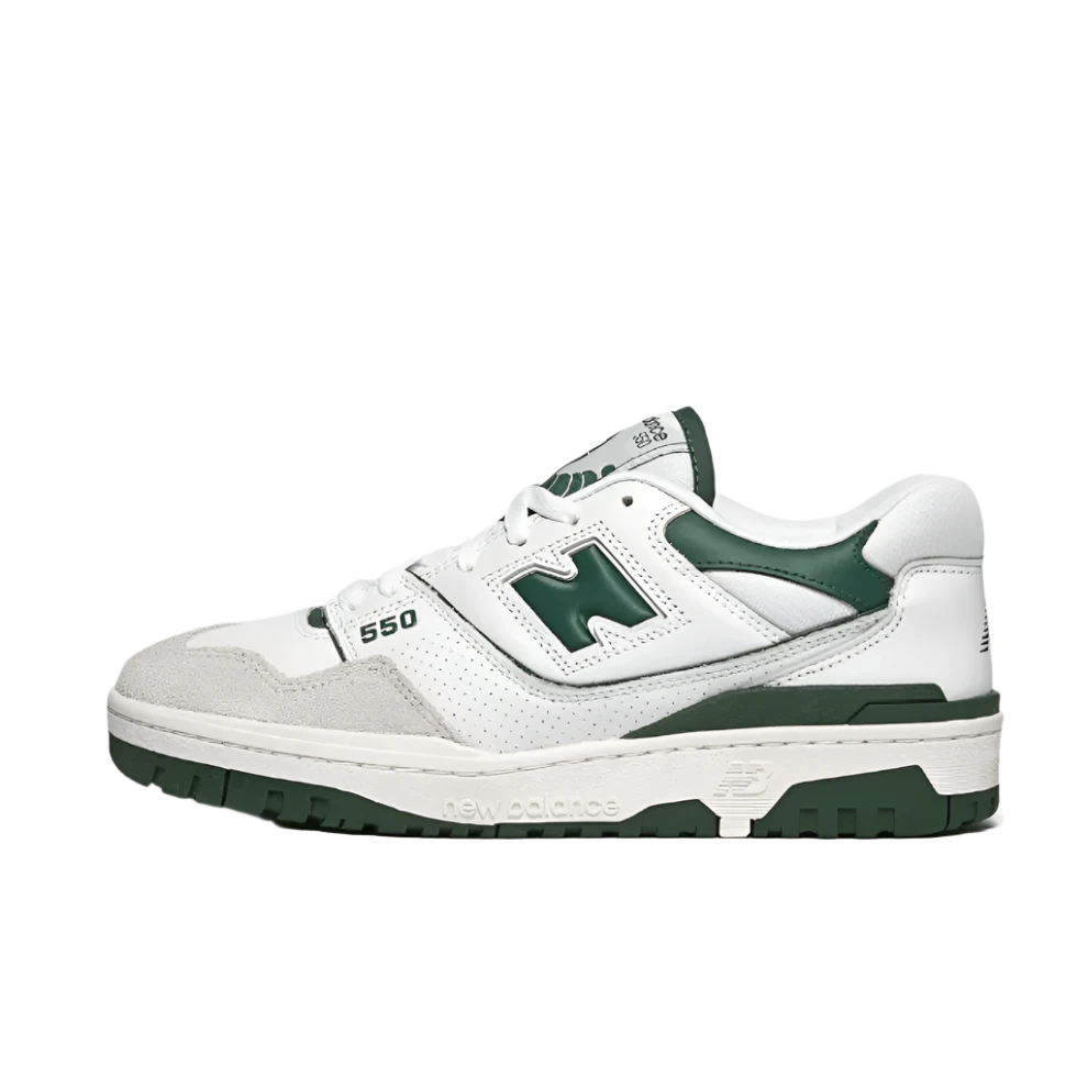 New Balance 550 Green and White