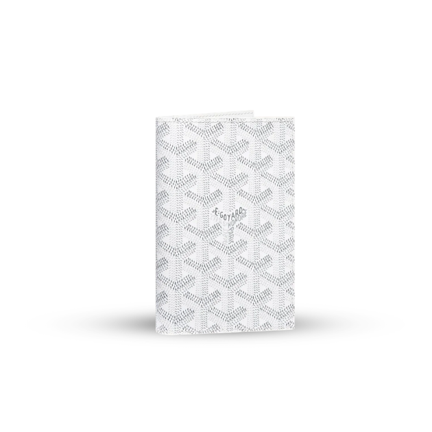 Goyard passport cover white