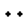 Van Cleef & Arpels Black and White gold earrings